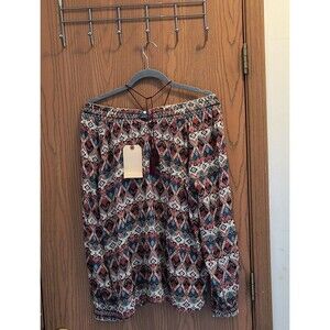 Cowgirl Legend Western Top Women's Medium Multicolor Bohemian Blouse NWOT